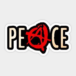 PEACE ANARCHY Sticker